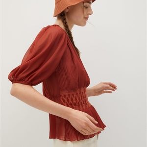 Pleated Blouse